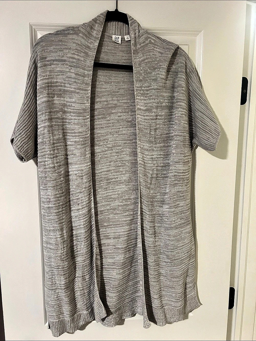 Gap Open Front Short Sleeve Cardigan Size Medium Like New